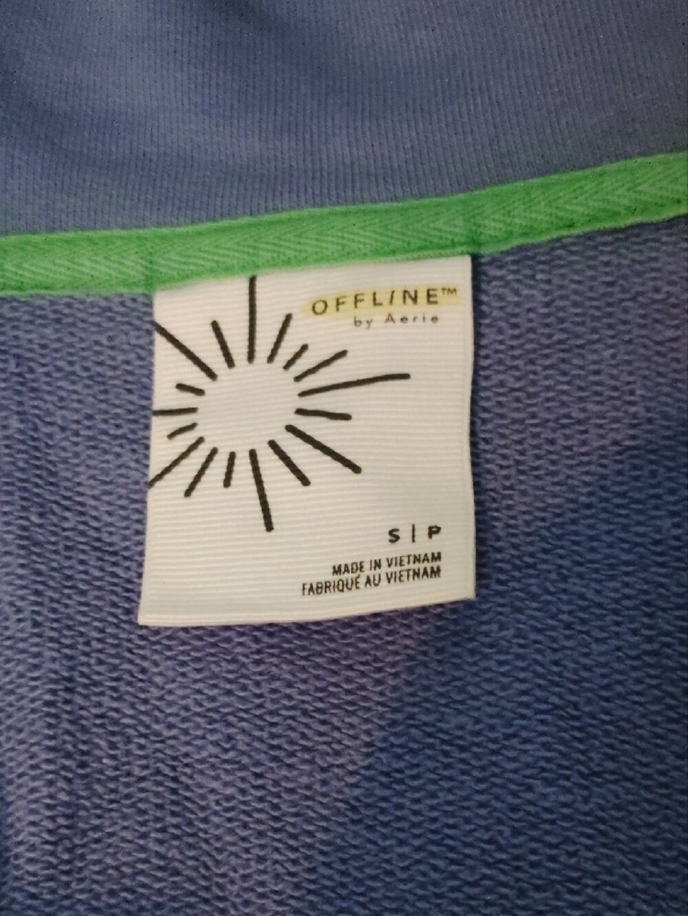aerie Lavender Half-Zip Hooded Puffer Pullover - Picture 2 of 3